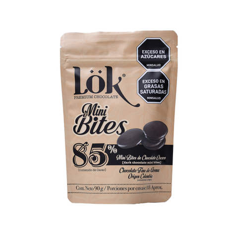 Mini Bites de Chocolate al 85% Cacao 90g