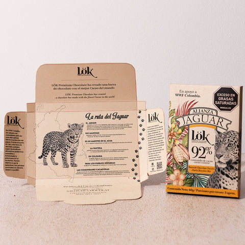 Barra de chocolate Alianza 92% cacao 60g