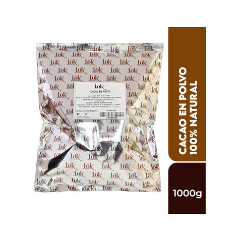 Cacao en Polvo 100% Natural 1kg