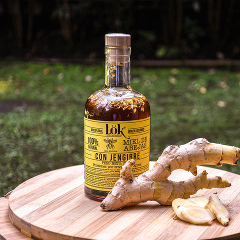 Miel de Abejas 100% Natural con Jengibre 500g