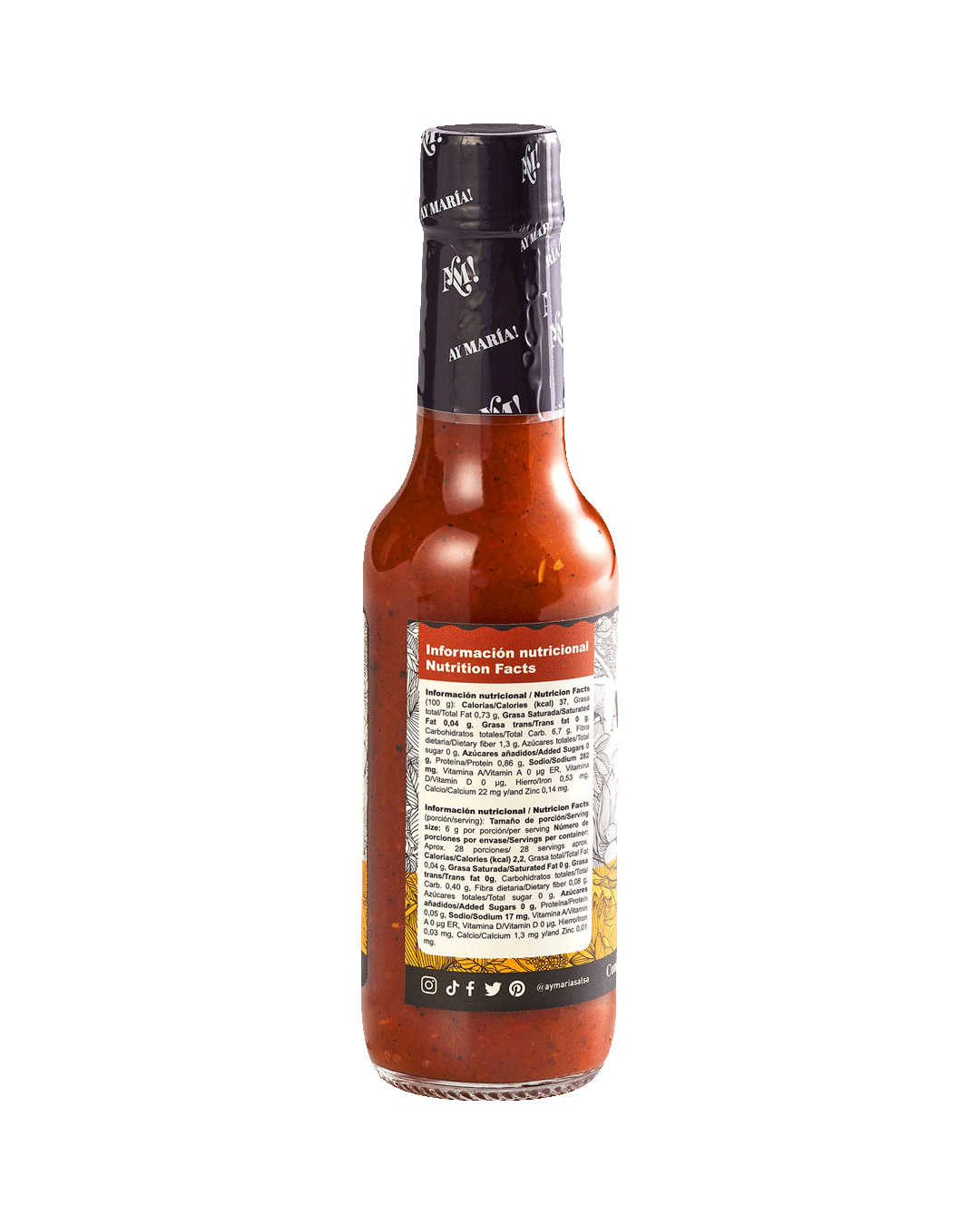 Salsa Ay María Fuego Bajo 165g LÖk Foods 4018